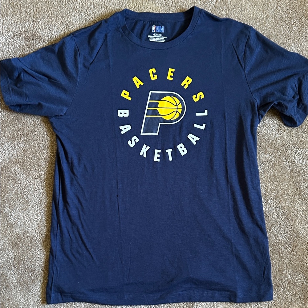 NWOT NBA Pacers Navy Blue Short Sleeve Tee